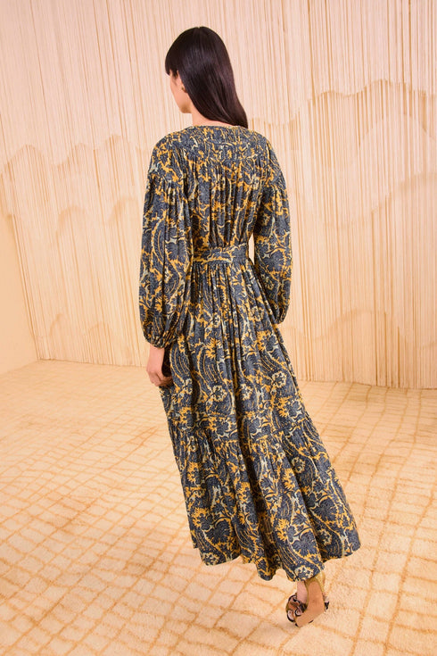 ULLA JOHNSON SERAPHINA LONG SLEEVE DRESS
